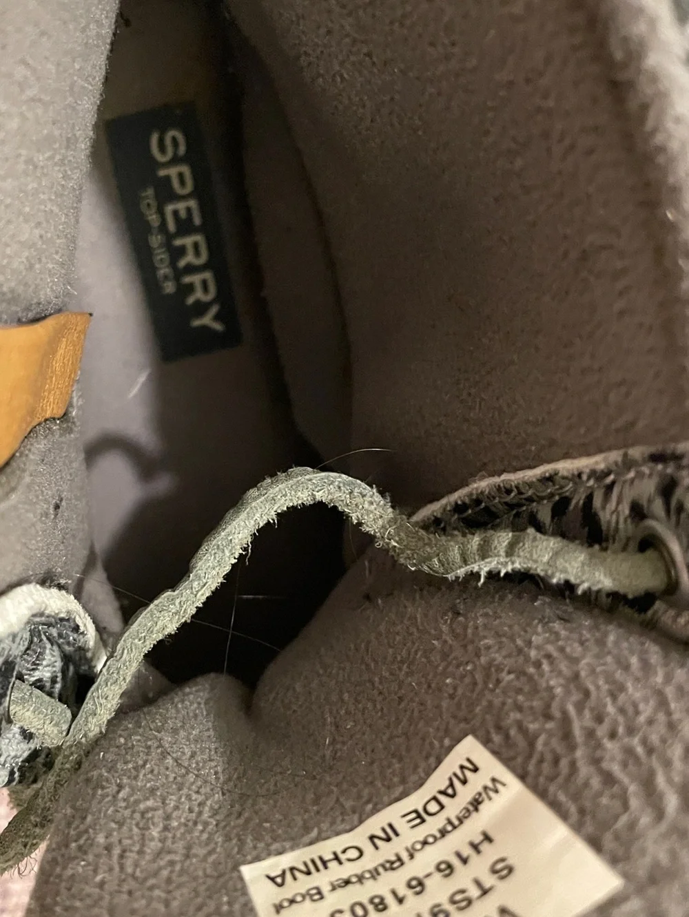 Sperry Topsider Saltwater Cheetah/ Grey Boot